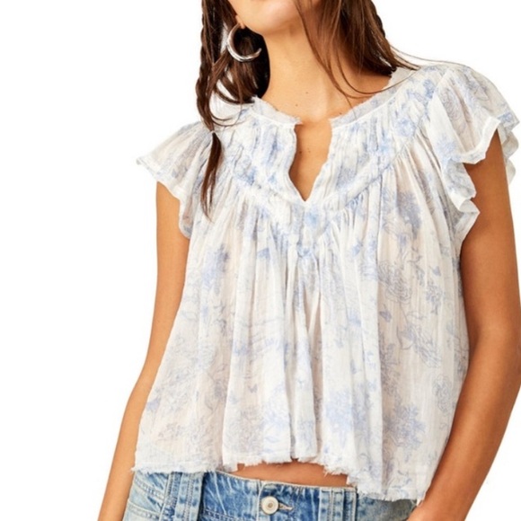 Free People Tops - Free people Padma Flutter Sleeve Top